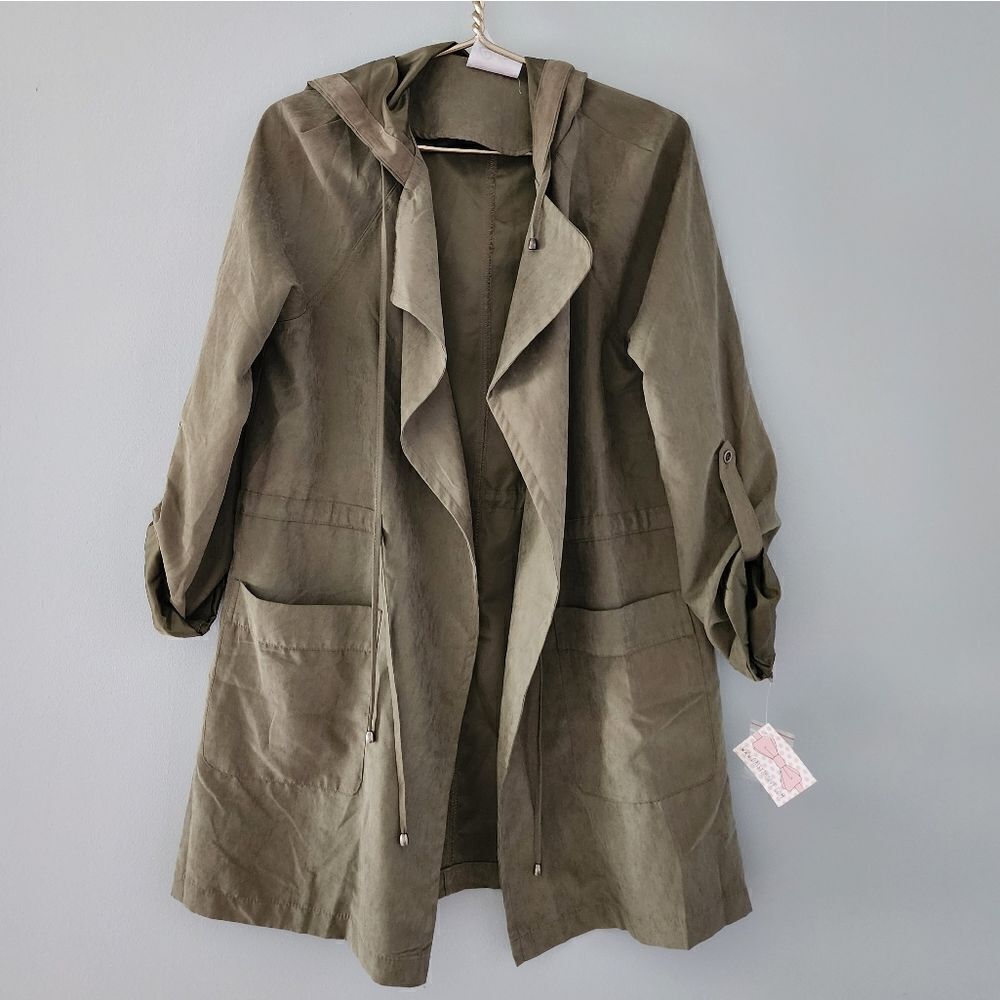 Cutie Open Front Womens Duster Coat Size Medium